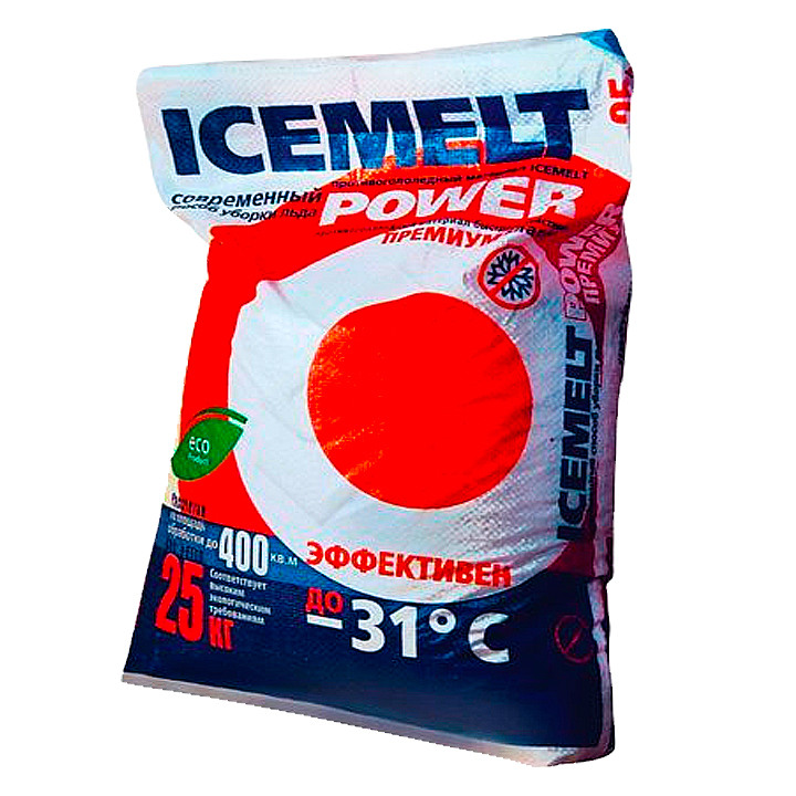 Айсмелт power (ICEMELT power), эффективен до -31° Противогололедный реагент